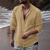economico Vacanza-Per uomo Camicia Camicia Estiva Abbigliamento da spiaggia Camicia casual Camicia con colletto alla coreana Camicia con Bottoni Semplice Spiaggia Vacanza Azzurro cielo Cachi Grigio Manica Lunga Collo