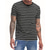 cheap Basic T shirts-Men&#039;s T Shirt Tee Short Sleeve Shirt Tee Top Short Sleeve Crew Neck Summer Spring Stripes Fashion Designer Basic Classic Vacation Street Going out Black Navy Blue Top Tee for Men