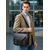 billige Herrevesker-messenger bag i imitert skinn for menn – vintage business skulderveske med justerbar stropp og spennedetalj, profesjonell koffert for kontor, arbeid og reise