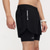 cheap Running Shorts-Men's Running Shorts sport shorts Summer Outdoor Regular Fit Quick Dry Lightweight Breathable Shorts Elastic Waist 2 in 1 Dark Grey Black Camping / Hiking Hunting Climbing S M L XL