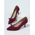 cheap Stiletto Heels-Women’s Fabric Pointed-toe Kitten Heel Pumps with Bow Detail – Chic &amp; Feminine Style for Office Ladies in Workdays &amp; Semi-formal Occasions