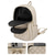 economico Zaini alla moda-Zaino Moda Trapuntato da Donna Borsa da Viaggio alla Moda Multi Tasche con Cerniere Dorate per Uso Quotidiano