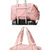 abordables Sacs de Voyage-Sac de sport en nylon rose tendance pour femme - Sac à bandoulière multifonctionnel avec bandoulière réglable pour les voyages, le fitness et les loisirs