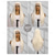 cheap Synthetic Lace Wigs-Synthetic Lace Wig Straight Style 26 inch Blonde Middle Part 13x4 Lace Front Wig Women's Wig Light golden