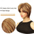 cheap Older Wigs-Short Brown Pixie Cut Wig Short Hair Wigs with Bangs Mixed Blonde Highlight Layered Fluffy Synthetic Hair Replacement Wig for Women Halloween Costumes Wigs