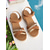 cheap Vacation Sandals-Women&#039;s Cork Wedge Sandals – Brown Strappy Espadrille Platform with Buckle, Casual Summer Shoes for Daily Wear, Travel and Beach Outfits