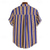 cheap Men&#039;s Popover Shirts-Men&#039;s Shirt Popover Shirt Summer Shirt Casual Shirt Beach Shirt Light Yellow Yellow Red Blue Dark Blue Short Sleeve Stripes Band Collar Vacation Hawaiian Pocket Clothing Apparel Cotton Blend Fashion