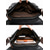 billige Herrevesker-messenger bag i imitert skinn for menn – vintage business skulderveske med justerbar stropp og spennedetalj, profesjonell koffert for kontor, arbeid og reise