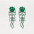 cheap Earrings-Women&#039;s Stud Earrings Chandelier Leaf Flower Precious Vintage Fashion Stylish Imitation Diamond Earrings Jewelry Gold / White / Green For Wedding Party 1 Pair