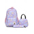 cheap Kids &amp; Teen Backpacks-Girls&#039; 3-Piece Pastel Backpack Set with Lunch Bag and Pencil Case – Lightweight Quilted School Bookbag for Teen Students and Daily Use