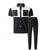 abordables Ensembles de t-shirts basiques pour hommes-Homme Ensembles T-shirt Ensembles de Pantalons Tenues 2 pièces Manche Courte Col de chemise Été Bloc de Couleur Mode Occasionnel 2 pièces Vacances Tenue quotidienne Sortir Noir Vin Vert foncé T-shirt