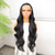 cheap Synthetic Lace Wigs-Synthetic Lace Wig Body Wave Style 30 inch Black Middle Part 13x4 Lace Front Wig Women&#039;s Wig Black