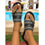 voordelige Vakantiesandalen-Paarse sandalen met strass voor dames – opvallende boho-chique platte schoenen met kralen voor aan het zwembad, op vakantie en voor dagelijks gebruik in de zomer