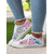 cheap Women&#039;s Sneakers-Women’s Lace - Up Canvas Sneakers with Floral Print – Casual &amp; Youthful Style for Teenagers and Young Women in School, Street Outings &amp; Casual Gatherings