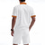 cheap Men&#039;s Tee Sets-Men&#039;s T-shirt Suits 2 Pieces Outfits Tee &amp; Shorts Short Sleeve Standing Collar Summer Color Block Fashion Casual Lace up 2 Piece Vacation Daily Wear Going out Black White Royal Blue Top Tee for Men