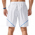 cheap Casual Shorts-Men&#039;s Athletic Shorts Shorts Running Shorts Gym Shorts Sport Daily Quick Dry High Stretch Comfortable Drawstring Elastic Waist Zipper Pocket Line Short Gymnatics Casual Activewear Wine Red Black