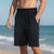 cheap Sweat Shorts-Men&#039;s Shorts Summer Shorts Casual Shorts Pocket Drawstring Elastic Waist Plain Textured Comfort Breathable Knee Length Outdoor Vacation Sport Casual Black White