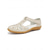 cheap Women&#039;s Flats-Women&#039;s Laser-Cut Faux Leather Comfort Sandals – Casual Magic Tape Shoes for Everyday Use