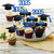 abordables Temporada de Graduación-Adornos para cupcakes de graduación 2025, 48 piezas, palillos para comida o aperitivos para fiesta de graduación, mini decoraciones para tartas, diploma 2025, juego de birrete de graduación 2025, 48