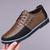 cheap Casual-Men&#039;s Brown and Black Lace-Up Sneakers – Stylish Sporty Shoes for Casual Outings and Active Lifestyles