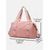 abordables Sacs de Voyage-Sac de sport en nylon rose tendance pour femme - Sac à bandoulière multifonctionnel avec bandoulière réglable pour les voyages, le fitness et les loisirs
