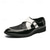 cheap Monk Shoes-Men's Dress Shoes - Black and White Two-Tone Shoes with Glitter Detailing for Dance Parties and Special Occasions