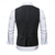 cheap Men&#039;s Vest-Men&#039;s Blazer Business Cocktail Party Wedding Party Fashion Casual Spring &amp;  Fall Polyester Stripes Buttons Pocket Comfortable Double Breasted Blazer Black White Sky Blue