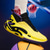 abordables Baskets Décontractées-Chaussures de basket-ball jaunes et noires pour hommes au design dynamique – baskets légères pour le basket-ball et les performances sportives