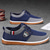 preiswerte Lässige Schnürschuhe-Herren-Schnürsneaker in Marineblau und Hellbraun – trendige Sneaker für die Freizeit und Wochenendabenteuer