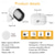 abordables Luces de disco-1 lámpara de pared con control remoto RGB táctil magnético con atenuación, carga USB, rotación de 360 grados, iluminación de lectura para escalera y mesita de noche.