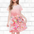 cheap 3D Flower Dress-Girls&#039; 3D Floral Dress Short Sleeve Summer Spring Vacation Daily Holiday Princess Beautiful Sweet Kids 4-12 Years Casual Dress Knee-length Regular Fit