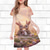 cheap 3D Cartoon Dress-Girls&#039; 3D Rabbit Flower Dress Short Sleeve Summer Spring Vacation Daily Holiday Princess Beautiful Sweet Kids 4-12 Years Casual Dress Knee-length Regular Fit