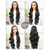 cheap Synthetic Lace Wigs-Synthetic Lace Wig Body Wave Style 30 inch Black Middle Part 13x4 Lace Front Wig Women&#039;s Wig Black