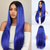 cheap Party Wigs-Synthetic Wig kinky Straight Natural Straight Layered Haircut Deep Parting Machine Made Wig 28 inch A1 Synthetic Hair Women&#039;s Classic Comfortable Highlighted / Balayage Hair Purple