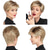 cheap Older Wigs-Short Blonde Pixie Cut Wigs for Women Fluffy Layer Lowlight With Root Stretch Synthetic Hair Pixie Wig with Bangs for Women Replacement Wig Daily Wear