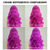 cheap Party Wigs-Synthetic Wig Wavy Bouncy Curl Layered Haircut Neat Bang Machine Made Wig 28 inch A1 Synthetic Hair Women&#039;s Classic Color Gradient Highlighted / Balayage Hair Purple
