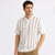 cheap Men&#039;s Elite Polo-Men&#039;s Polo Knit Polo Sweater Formal Work Turndown Short Sleeve Striped Vertical Stripes Stripe-Trim Stripe Spring Black White Brown Army Green Polo