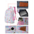 cheap Kids &amp; Teen Backpacks-Girls&#039; 3-Piece Pastel Backpack Set with Lunch Bag and Pencil Case – Lightweight Quilted School Bookbag for Teen Students and Daily Use