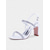 cheap Prom-Women&#039;s White Rhinestone Block Heel Sandals – Bridal Prom Heels for Weddings, Parties and Elegant Evenings