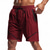 cheap Casual Shorts-Men&#039;s Athletic Shorts Shorts Running Shorts Gym Shorts Sport Daily Quick Dry High Stretch Comfortable Drawstring Elastic Waist Zipper Pocket Line Short Gymnatics Casual Activewear Wine Red Black