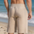 cheap Sweat Shorts-Men&#039;s Shorts Summer Shorts Casual Shorts Pocket Drawstring Elastic Waist Plain Textured Comfort Breathable Knee Length Outdoor Vacation Sport Casual Black White