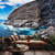 preiswerte Ozeanstrand Wandteppich-Landschaft Ozean Höhle Hängetapete Wandkunst Große Wandteppich Mural Dekoration Fotografie Hintergrund Decke Vorhang Heim Schlafzimmer Wohnzimmer Dekoration