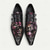 levne Elementární Společenské Boty-Pánské černé květinově vyšívané monk strap společenské boty - Gotické formální boty pro svatby bankety a módní přehlídky
