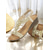 cheap Vacation Sandals-Women&#039;s Gold Floral Beaded Flat Sandals – Boho Elastic Back Beach Shoes for Summer &amp; Resort Wear