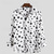 cheap Men&#039;s Button Up Shirts-Men&#039;s Shirt Summer Shirt Casual Shirt Beach Shirt Button Up Shirt Black White Navy Blue Orange Green Long Sleeve Polka Dot Lapel Vacation Hawaiian Button-Down Clothing Apparel Polyester Fashion