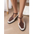 cheap Women&#039;s Flats-Women&#039;s  Dark Brown Woven Faux Leather Flats – Retro Casual T-Strap Shoes for Ladies, Ideal for Daily Outings or Office Wear