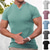 voordelige Geribbeld gebreid T-shirt-Voor heren T-shirt Spier shirt Geribbeld gebreid T-shirt Korte Mouw V-hals Zomer Effen Met Textuur Pitstrook Modieus Ontwerper Sportief Geribd Vakantie Straat Casual Licht Blauw Zwart Lichtgroen Top