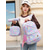 cheap Kids &amp; Teen Backpacks-Girls&#039; 3-Piece Pastel Backpack Set with Lunch Bag and Pencil Case – Lightweight Quilted School Bookbag for Teen Students and Daily Use