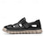 abordables sandalias de exterior-Sandalias de pescador de piel sintética marrón para hombre: cómodas sandalias con velcro para exteriores, ideales para verano y uso informal.