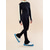 cheap Figure Skating Training Outfit-Over The Boot Figure Skating Tights Figure Skating Fleece Jacket Figure Skating Pants Women&#039;s Girls&#039; Ice Skating Jacket Tights Top Black Patchwork Thumbhole Spandex Stretchy Training Practice